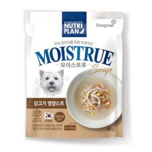 뉴트리플랜 독 모이스트루(닭고기 영양스프 60gx12개)