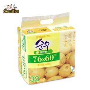 반려동물용품 순수 넌슬립 초대형패드 32매 (76x60)