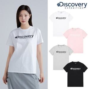 [디스커버리] 여성 로건 빅로고 반팔티셔츠 (DWRS72043 WHS)