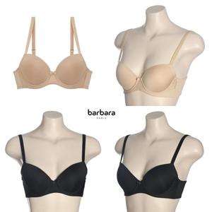 [바바라(언더웨어)](이월)기본 스킨,블랙 리본 포인트 기본 여성브라ABR4923