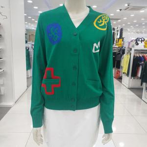 [까스텔바작]여성 가을 V넥 자수 단추 가디건BGDFSJ502gr_US