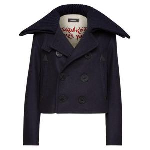 [DSQUARED2] 라프리마 여성 코트 더블브레스티드 크롭 피코트 S75AM1061S53003 524 네이비 BLUE /9