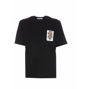 [MOSCHINO] 남성 티셔츠 Drawn 테디 베어 071352411555 블랙 /8
