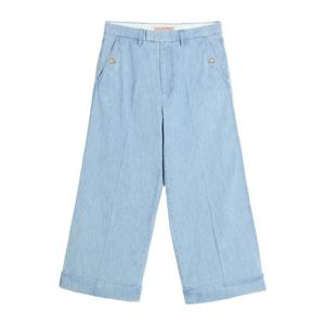 발렌티노 라이트 블루 오버사이즈 팬츠 6V3DD03UALM 508