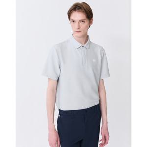 헤지스 골프 남성 24SS 스테디셀러솔리드 스트레치 폴로티셔츠 (GREY) WPTS4B392G1