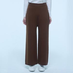 [유닛]울블렌디드 와이드 팬츠 (UFKKBP183N-BROWN)