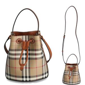 [버버리] 체크 8100486 LL MN DRAWSTRING BUCKET DFC 버버리 미니 드로잉 버킷 토트백 크로스백 숄더백