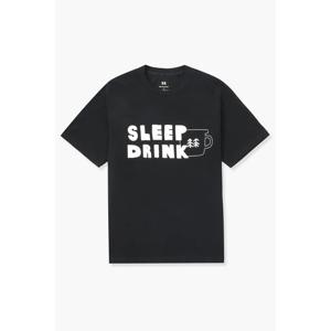 [코오롱스포츠] 남녀공용 그래픽 티셔츠 (SLEEP DRINK) JWTCM24801BLK