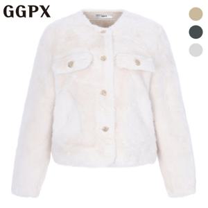 [지지피엑스]로맨틱 페이크 퍼 노카라 자켓 (GOAJK065F)