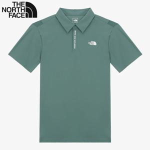노스페이스 NT7PR01D 남성 쿨 냉감 아이스그린 반팔 폴로 티셔츠 KR