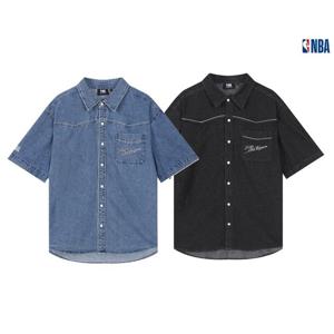 [엔비에이]남성 엔비에이 [GSW] 데님 반팔 셔츠 N252SH141P