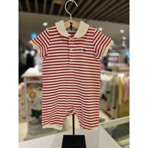[블루독베이비] 25 SS(레드)골지BASIC우주복(4537067503)  백일 돌 신생아 조카선물 유아아기옷 여름 출산