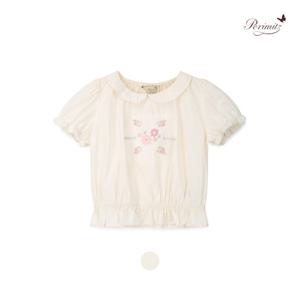 [페리미츠] 꽃자수 크롭블라우스(P2522B372_08)