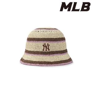 MLB (3AHTV0153-50SAL) 스트라이프 썸머 햇