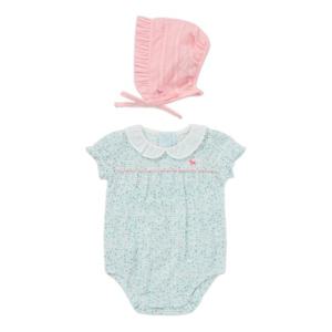 [블루독베이비8] SS25 플라워세트바디슈트 HJ (4537004004) (BLUEDOG BABY 유아 출산 백일 선물 도트 강아