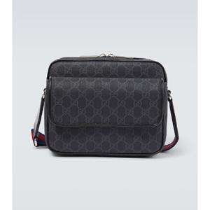 구찌 GG Supreme 스몰 포 레더 크로스 백 P00939685