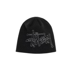 스투시 스컬캡 베이직 로고 스티치 블랙 1321202