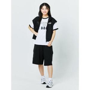 소이 세이브존07 블랙후드크롭조끼상하복 25M07850786
