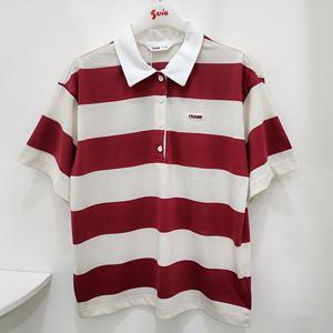 [소이]5부 루즈핏 스트라이프 카라티 25M1469-A_SC