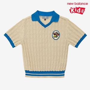 [뉴발란스] 키즈 마린 카라넥 반팔 스웨터 NK9EE2901U-39 반팔티
