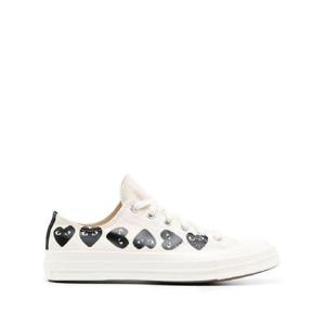 25 FW Comme Des Garcons Play x Converse 꼼 데 가르송 X 컨버스 척 70 멀티 하트 캔버스 스니커즈 AZK126001 TP432093651