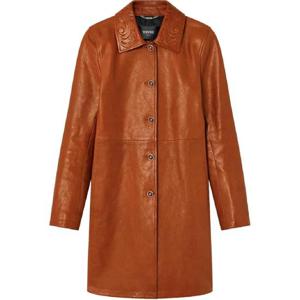 25 FW 베르사체 바로코 A라인 레더 코트 10194901A14112 TP436034656