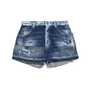 디스퀘어드2 디스트레스드 효과 데님 쇼츠 S75MU0470S30309