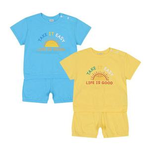 [아가방]하퍼써니반팔4부상하(BLUE,YELLOW)_01S353005