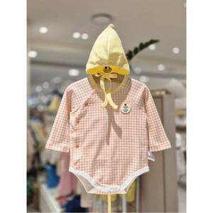 블루독베이비 10 25FW가을신상 (OR)체크도기세트바디슈트 (45A7004017)