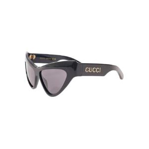 GUCCI 39GG1294S39 로고 레터링 블랙 캣아이 선글라스 유광 아세테이트 우먼 733344J07401012
