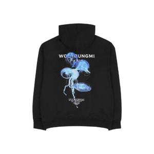 우영미 야광 젤리피쉬 백로고 후드 블랙   24SS W241TS35743B