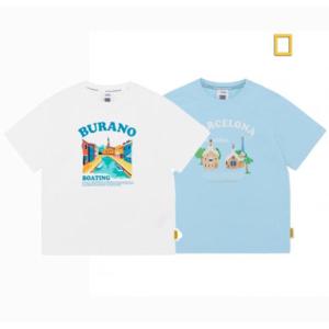 내셔널지오그래픽키즈  (K252UTS070) 여행 그래픽4 반팔 티셔츠