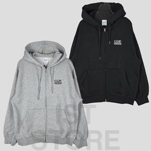 코드그라피 자켓 IST 공용 스퀘어 로고 후드 집업 CBESUTC200