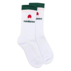 25 FW 카사블랑카 로고 자수 골지 양말 APF25ACC01005 TP441047667