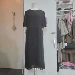 올리비아하슬러 DP01 라운드넥 플리츠 원피스 OHEMOP110