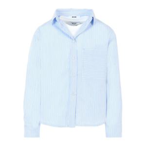 주니어 엠에스지엠 셔츠 F5MSJGSI116 MS053 Clear Blue