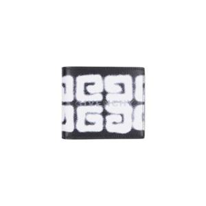 지방시 x 치토 4G 그래피티 로고 레더 월렛 블랙 화이트 BK608NK1EB-001