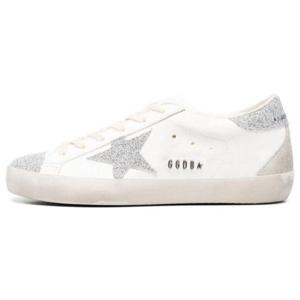 GOLDEN GOOSE 슈퍼스타 로우탑 스니커즈 - 크림실버 GWF00102F00476815371 271473