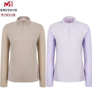[밀레]밀레 MXSUT556 여성 여름 긴팔 LD 몰르 집업 티셔츠_IC