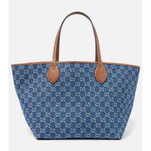 구찌 Gucci Totissima GG 미디엄 데님 토트 백 P00995898