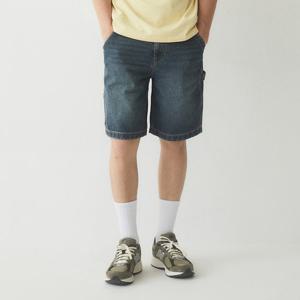 [후아유]공용 Carpenter Denim Shorts WHTJE2553M