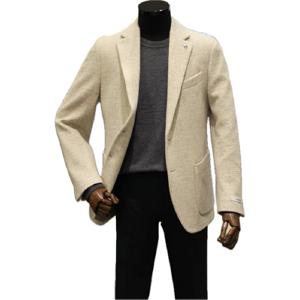 [본(정장)]본BON F/W 캐주얼 슬림스판 아이보리 울혼방 자켓 BN3FEA232