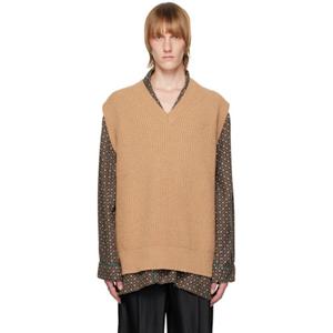 메종 마르지엘라 탠 브이넥 베스트 S50FB0097 S18207 231168M185000