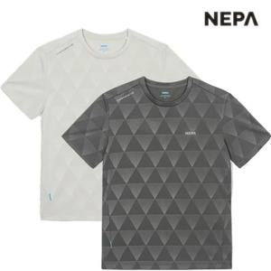 네파[택가 69,000원]남녀공용 포레스타 피크에이 엠보 패턴 프린트 반팔 라운드 티셔츠 7KE5324