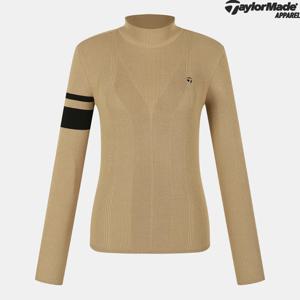 테일러메이드  여성 골조직 하이넥 니트 TWSHO7225-513
