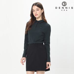 [DENNIS] 여성)소프트웜 피치기모 베이직 긴팔 카라티 다크그린(GS단독컬러)_NAQFLTS058
