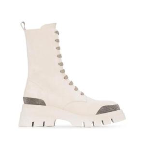25 FW Brunello Cucinelli 청키 레이스업 콤배트 부츠 MZSFG2204C8198 TP442030142