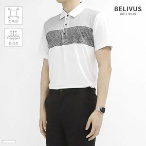 [빌리버스]빌리버스 골프웨어 남자 반팔티 PK0183 기능성 스판