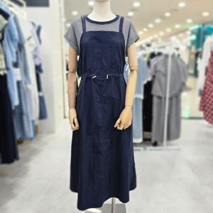 [부루앤쥬디]단가라 멜빵 원피스 셋업 BBRHST015B