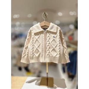 블루독베이비 10 25FW (CR) 케이블 집업가디건 (45C1920001)